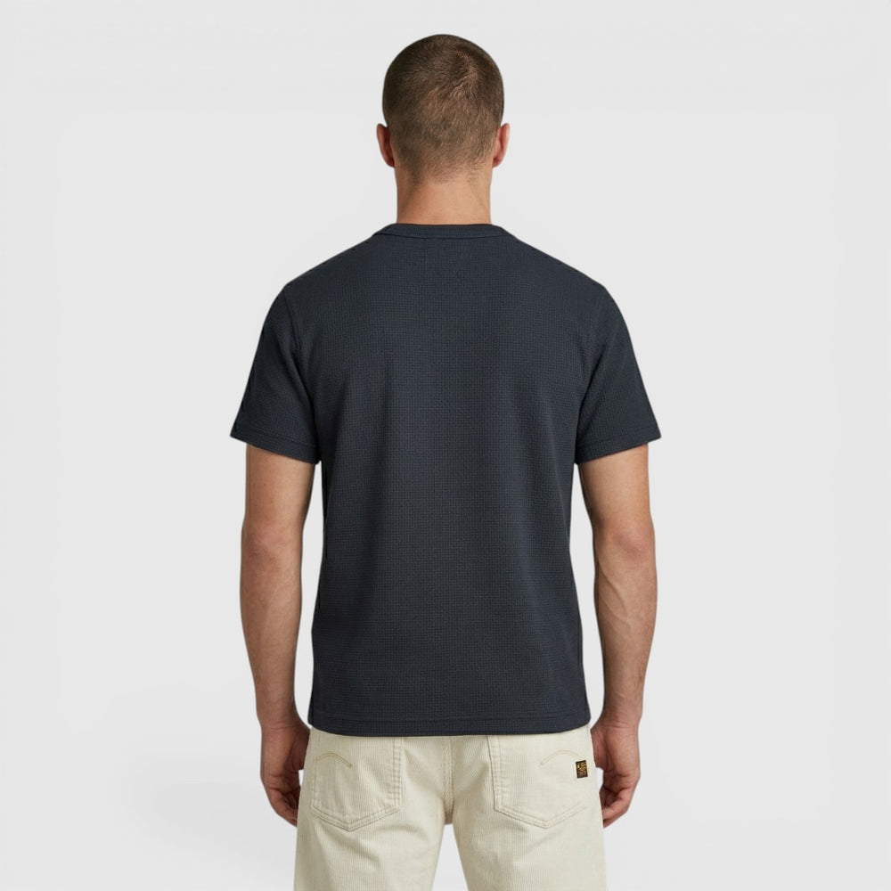 D28609-E383-C742 G-Star T-Shirt True Regular Structured Salute / Donkerblauw