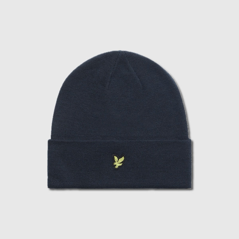he960arc z271 beanie golden eagle logo lyle & scott muts dark navy 
