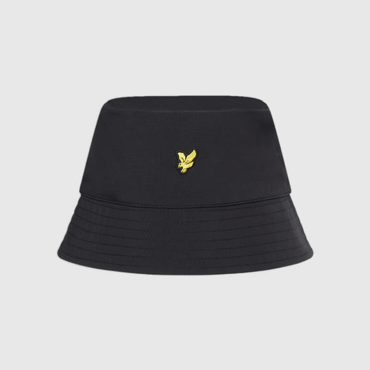 he1811v w753 ripstop reversible bucket hat lyle & scott pet black crop