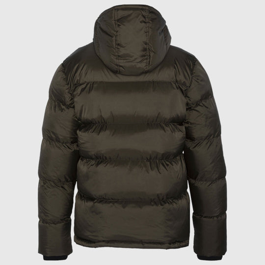 IDAHO2-KHAKI Schott NYC® Hooded Puffer Jacket