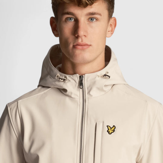 JK1424VN-W870 Lyle & Scott Hooded Softshell Jacket Cove