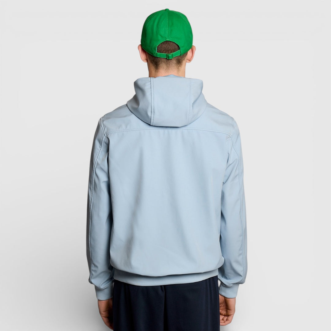 JK2200V-W596 Lyle & Scott Mesh Back Softshell Jacket Opal Blue