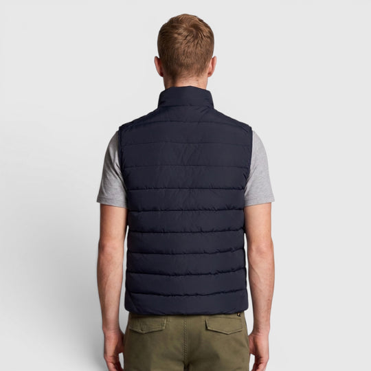 JK2401V-Z271 Lyle & Scott Bodywarmer Quilted Gilet Dark Navy