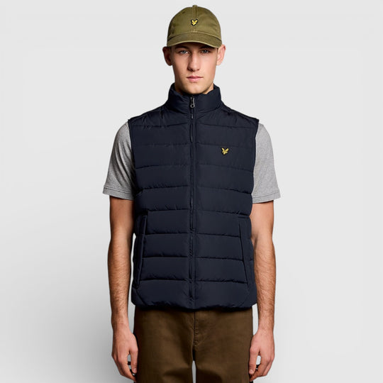 JK2401V-Z271 Lyle & Scott Bodywarmer Quilted Gilet Dark Navy