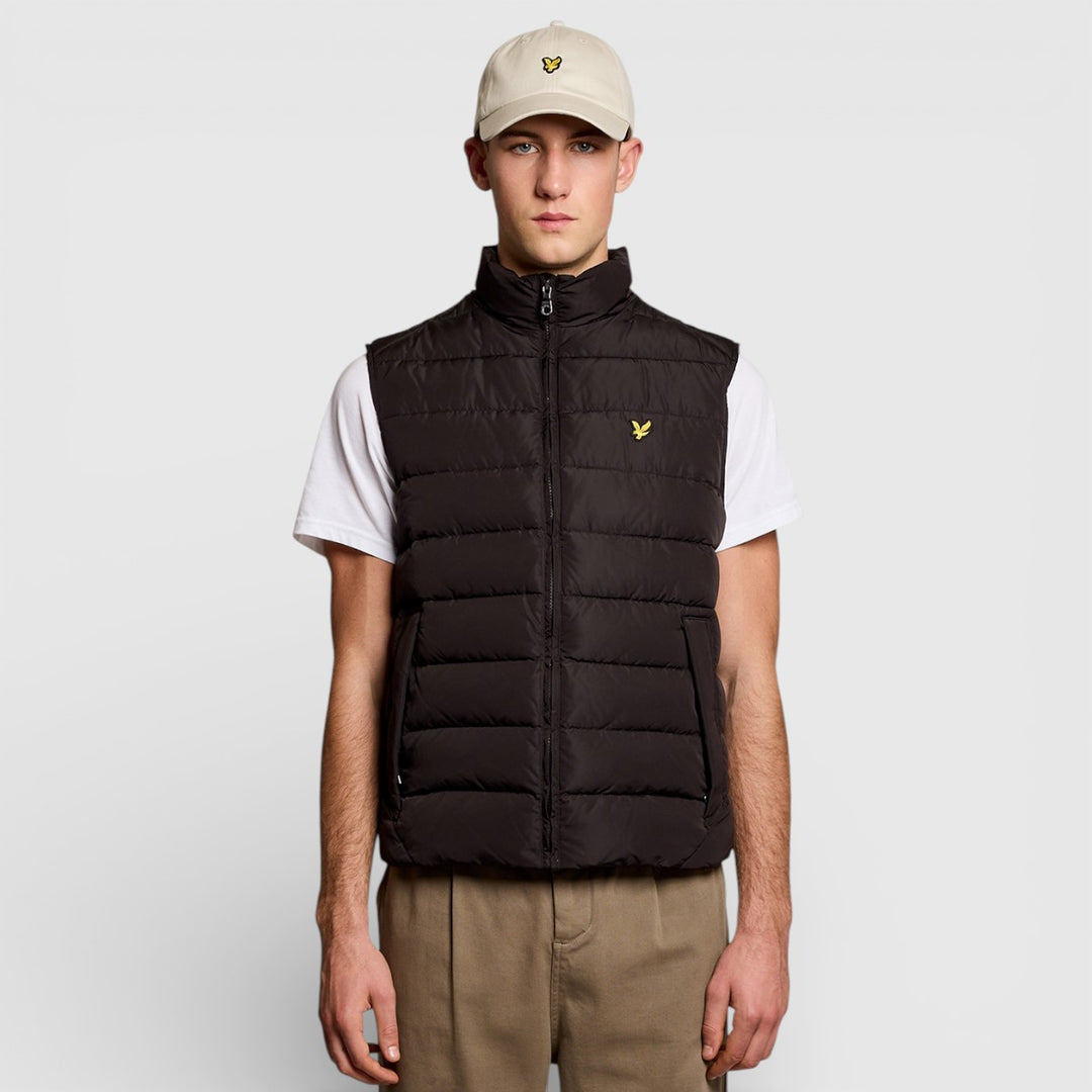 JK2401V-Z865 Lyle & Scott Bodywarmer Quilted Gilet Jet Black
