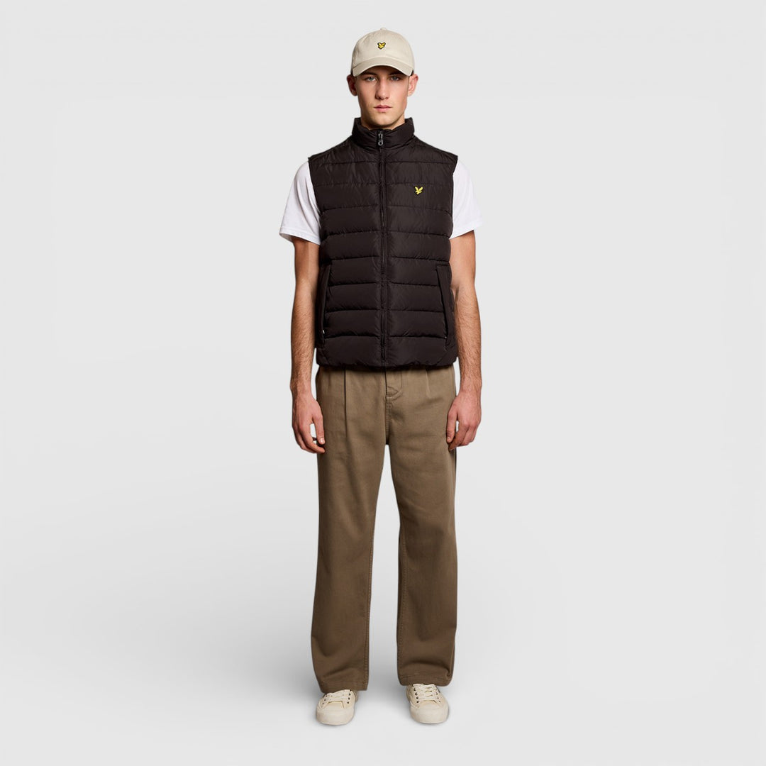 JK2401V-Z865 Lyle & Scott Bodywarmer Quilted Gilet Jet Black
