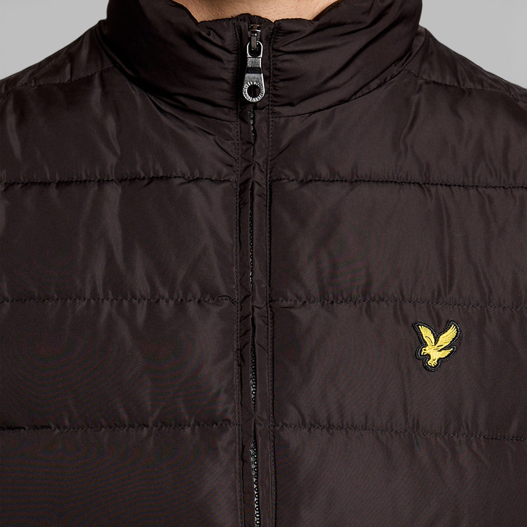 JK2401V-Z865 Lyle & Scott Bodywarmer Quilted Gilet Jet Black