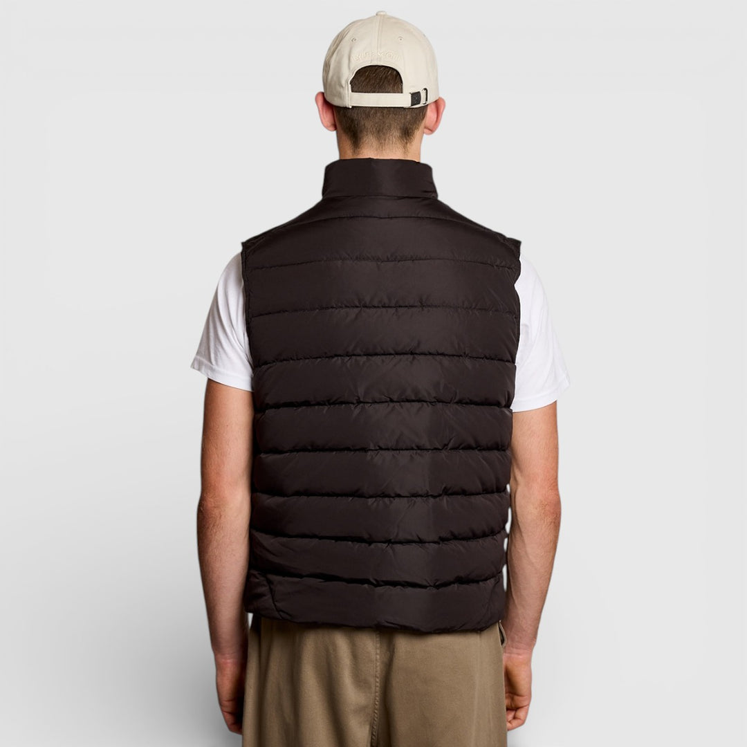 JK2401V-Z865 Lyle & Scott Bodywarmer Quilted Gilet Jet Black