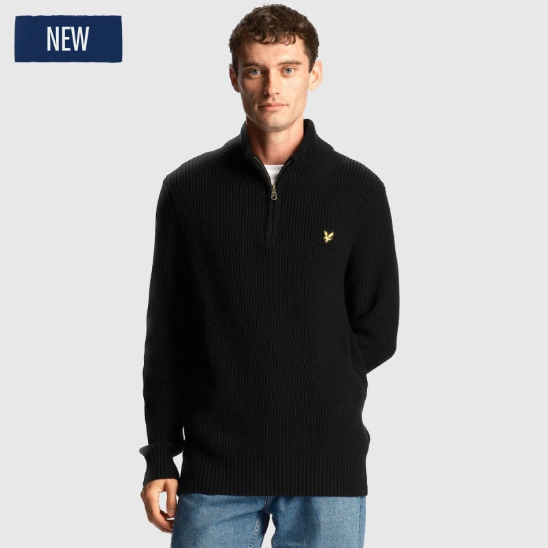 Lyle & Scott Ribbed Quarter Zip Jumper Truien