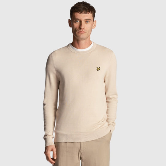 kn821v-w870 cotton crew neck jumper lyle & scott trui cove