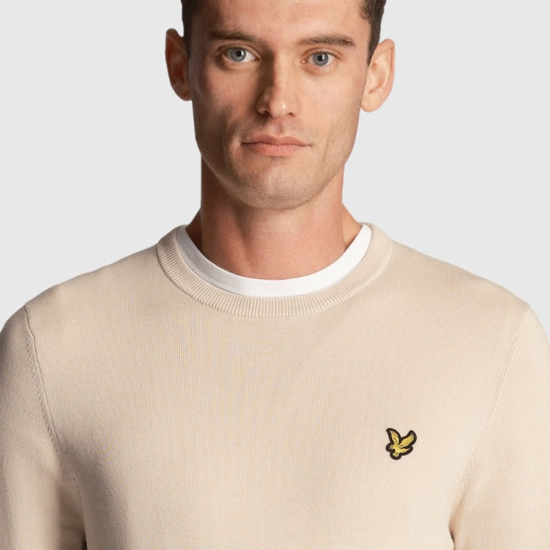 kn821v-w870 cotton crew neck jumper lyle & scott trui cove crop2