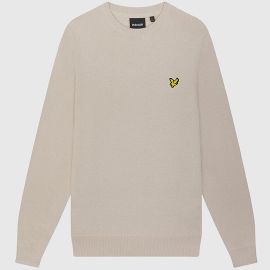 kn821v-w870 cotton crew neck jumper lyle & scott trui cove crop5