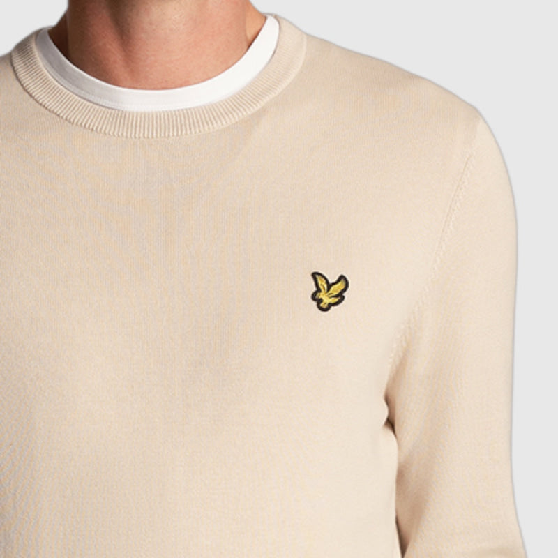 kn821v-w870 cotton crew neck jumper lyle & scott trui cove crop4