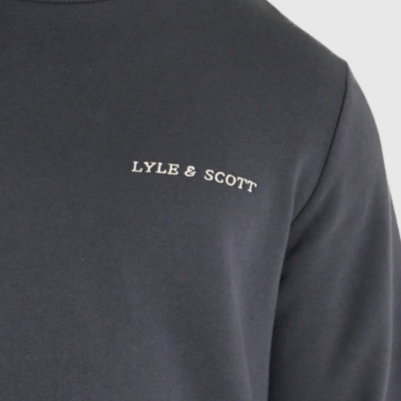 ml1905v w635 embroidered crew neck sweatshirt lyle & Scott sweater crop3