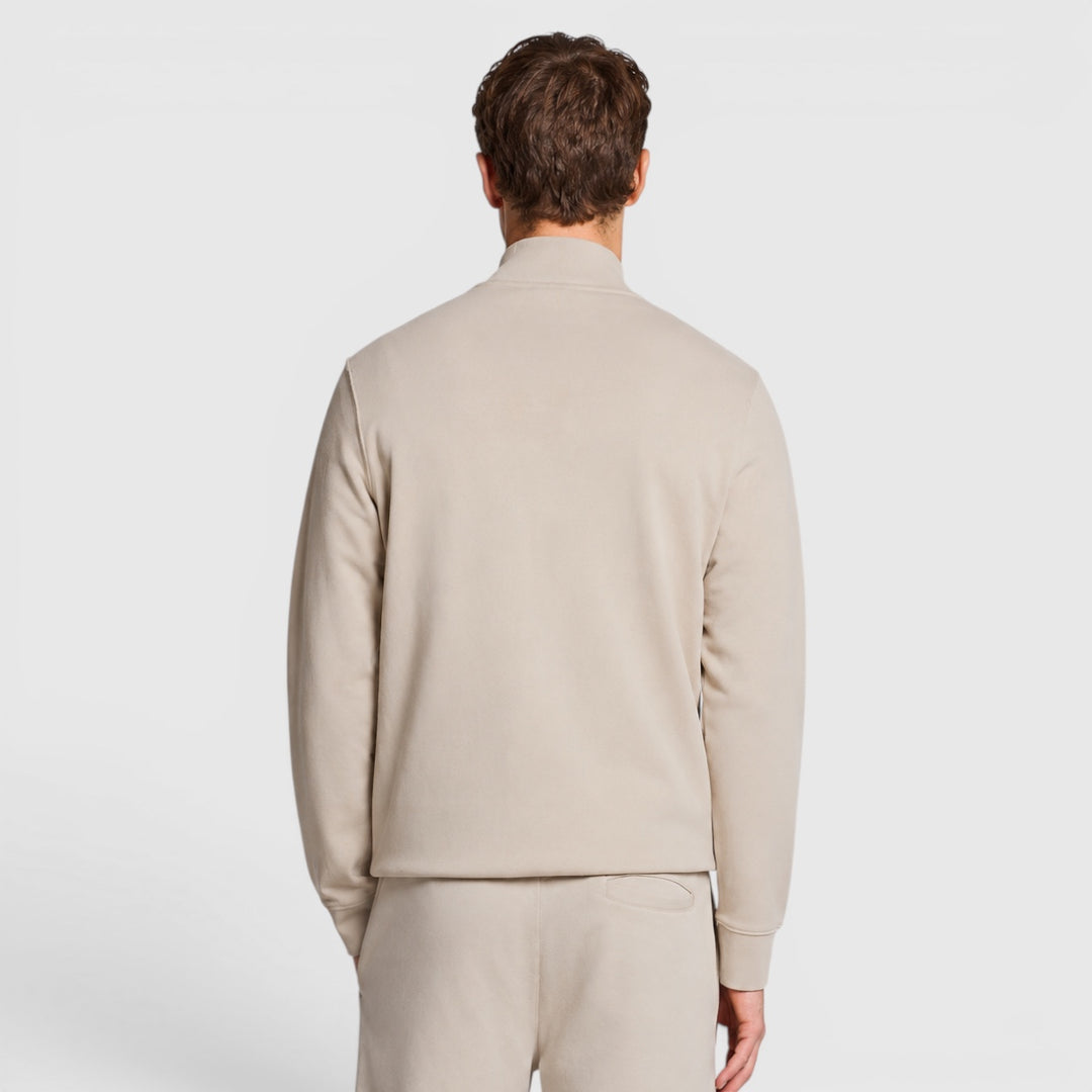 ML2258TON-W870 Lyle & Scott Superfine Quarter Zip Sweatshirt Cove