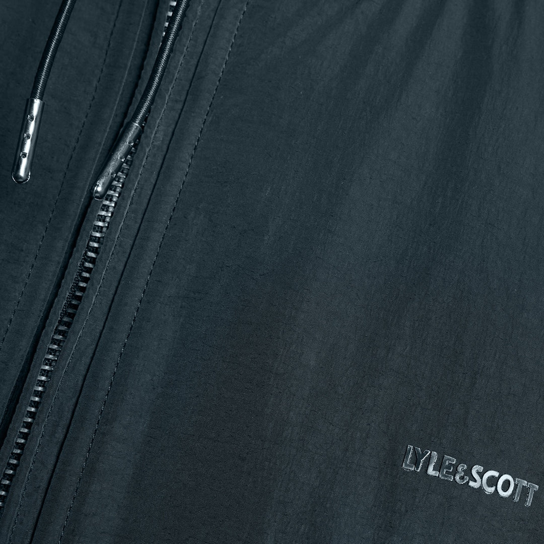 ML2330V-Z271 Lyle & Scott Half Raglan Hybrid Hoodie Dark Navy / Donker Blauw