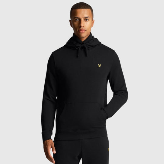 ml416vog-z865 pullover hoodie lyle & scott polo jet black