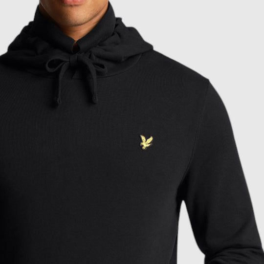 ml416vog-z865 pullover hoodie lyle & scott polo jet black crop2