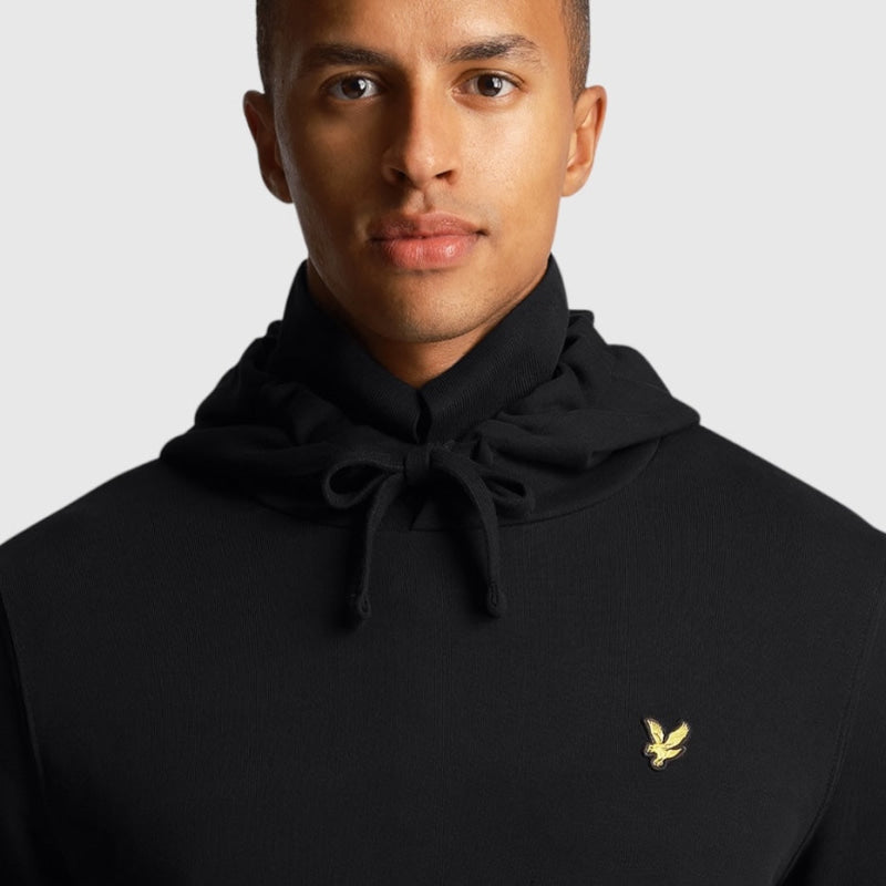 ml416vog-z865 pullover hoodie lyle & scott polo jet black crop5