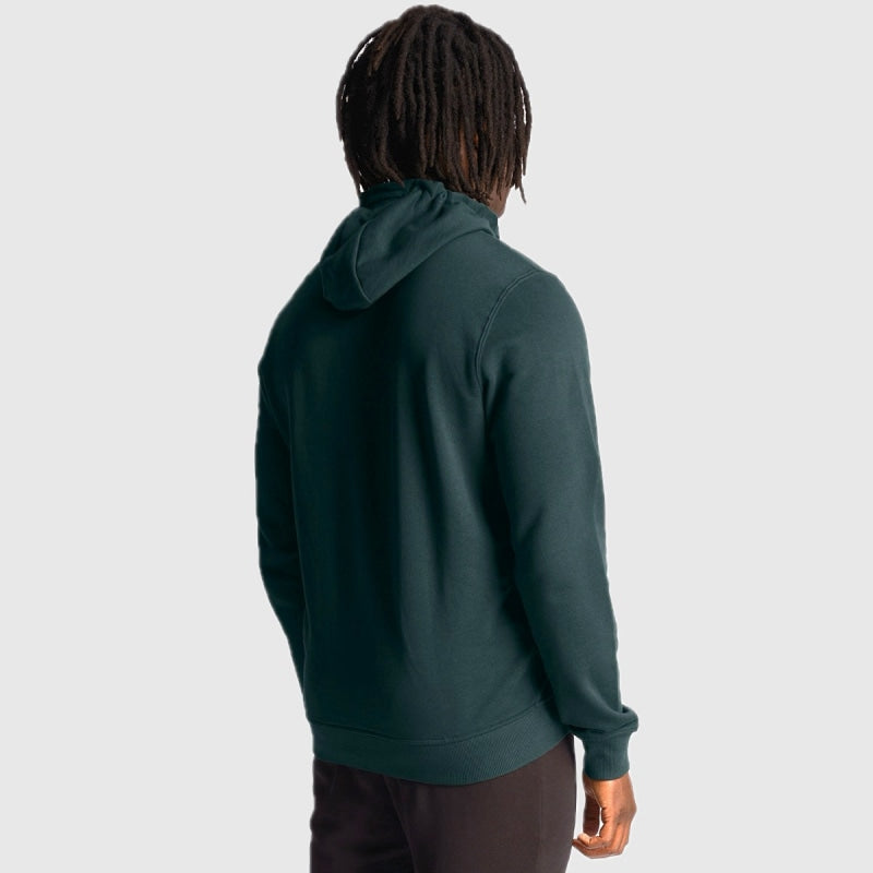 ml420vog w486 zip through hoodie lyle & scott polo dark green back