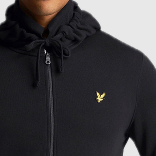 ml420vog z865 zip through hoodie lyle & scott polo jet black crop4