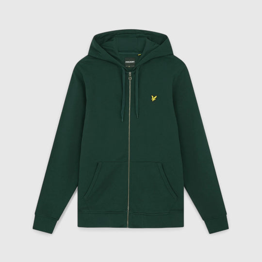 ML420VOG-W486 Lyle & Scott Zip Through Hoodie Dark Green