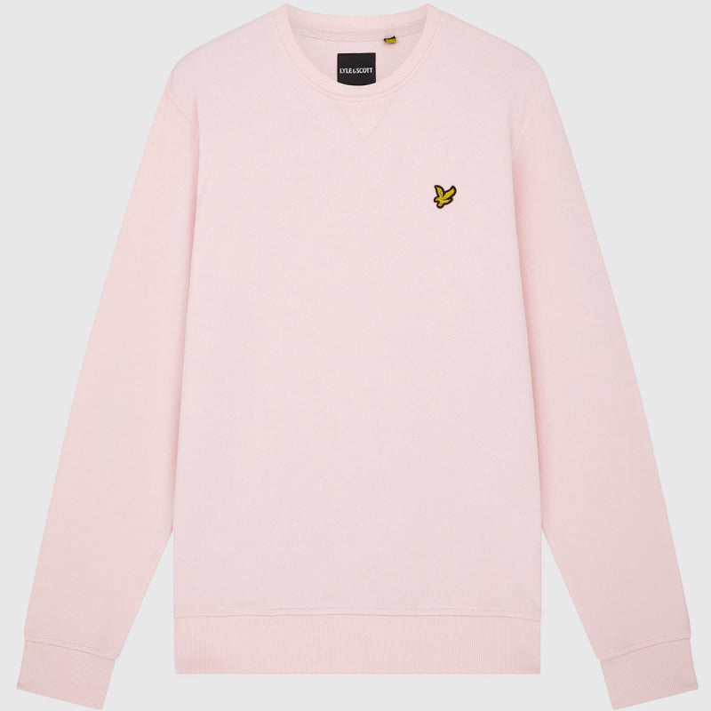 ml424vog w488 crew neck sweatshirt lyle & scott sweater light pink crop4