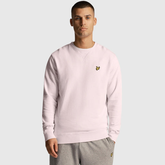 ml424vog w488 crew neck sweatshirt lyle & scott sweater light pink