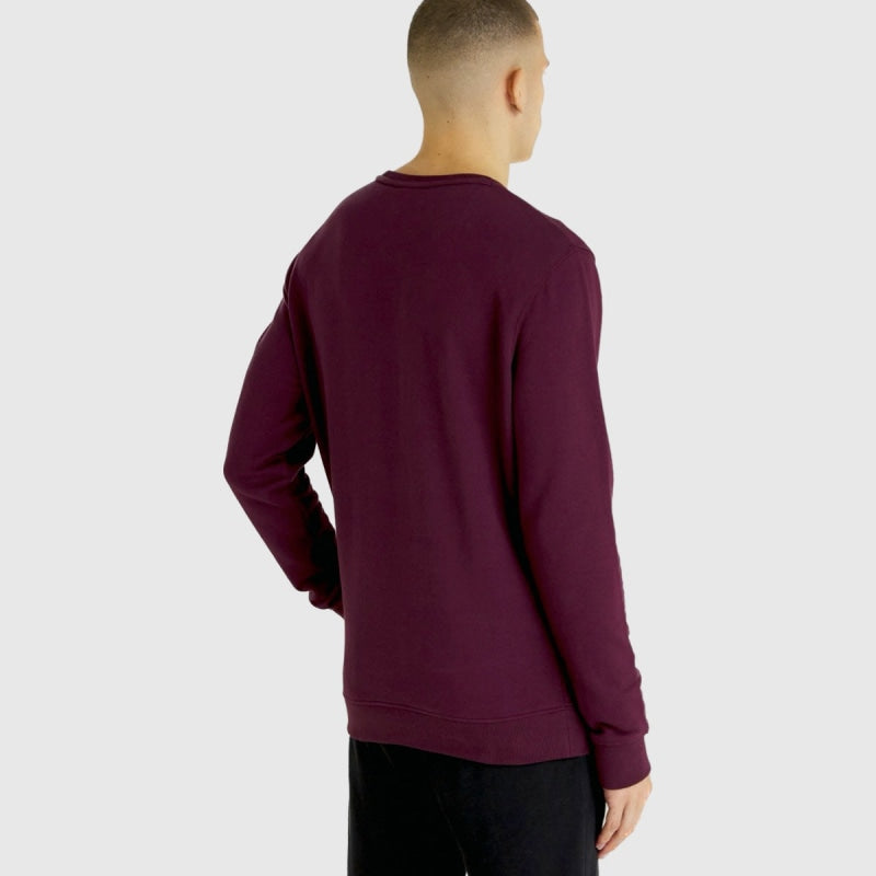 ml424vog z562 crew neck sweatshirt lyle & scott polo burgundy back