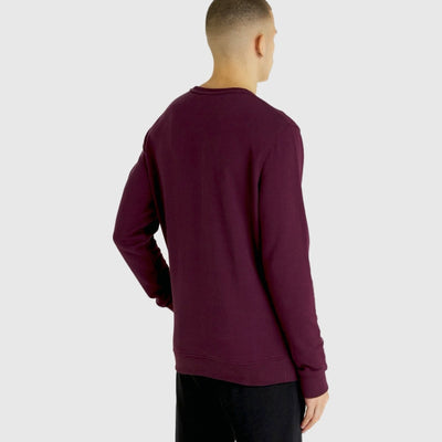 ml424vog z562 crew neck sweatshirt lyle & scott polo burgundy back