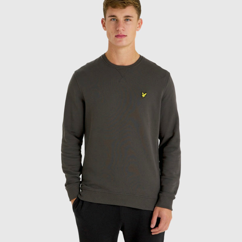 ml424vog w635 crew neck sweatshirt lyle & scott polo gunmetal