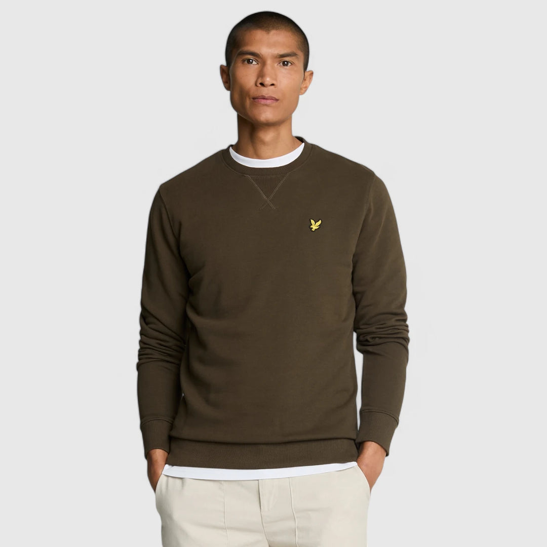 ML424VOG-W485 Lyle & Scott Crew Neck Sweatshirt Olive