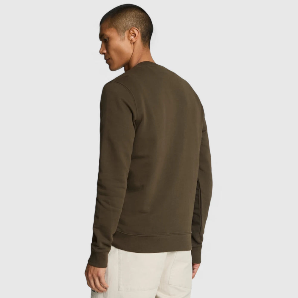 ML424VOG-W485 Lyle & Scott Crew Neck Sweatshirt Olive