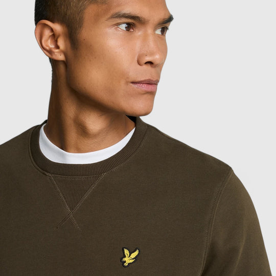 ML424VOG-W485 Lyle & Scott Crew Neck Sweatshirt Olive