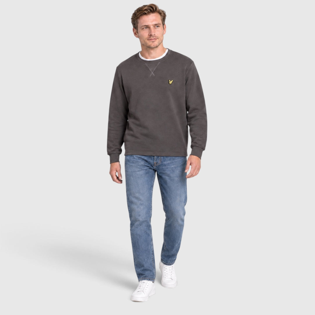 ML424VOG-W635 Lyle & Scott Crew Neck Sweatshirt GunMetal