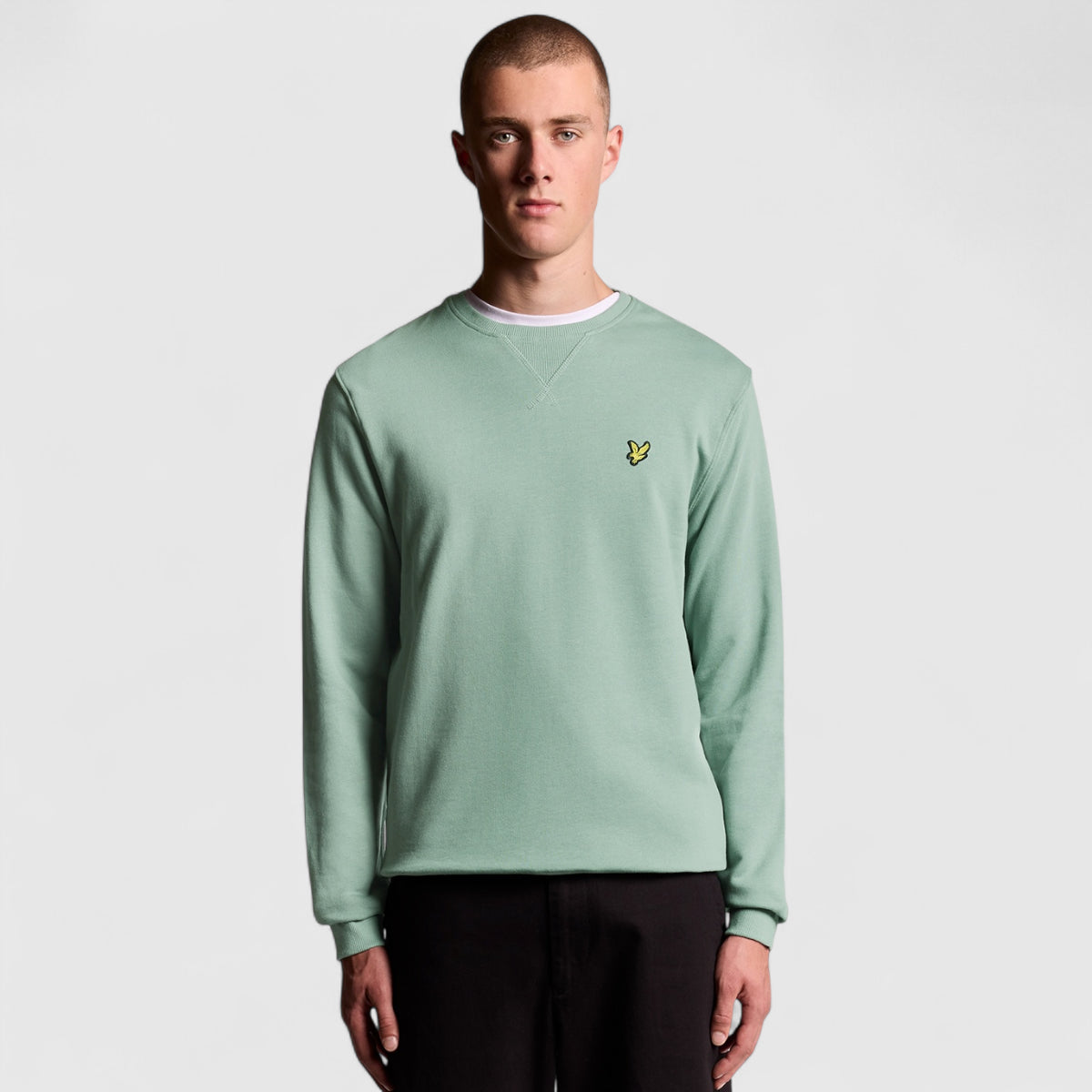 ML424VOG-X882 Lyle & Scott Crew Neck Sweatshirt Cold Mint / Groen