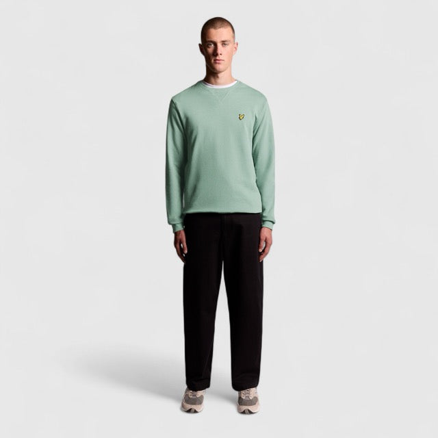 ML424VOG-X882 Lyle & Scott Crew Neck Sweatshirt Cold Mint / Groen