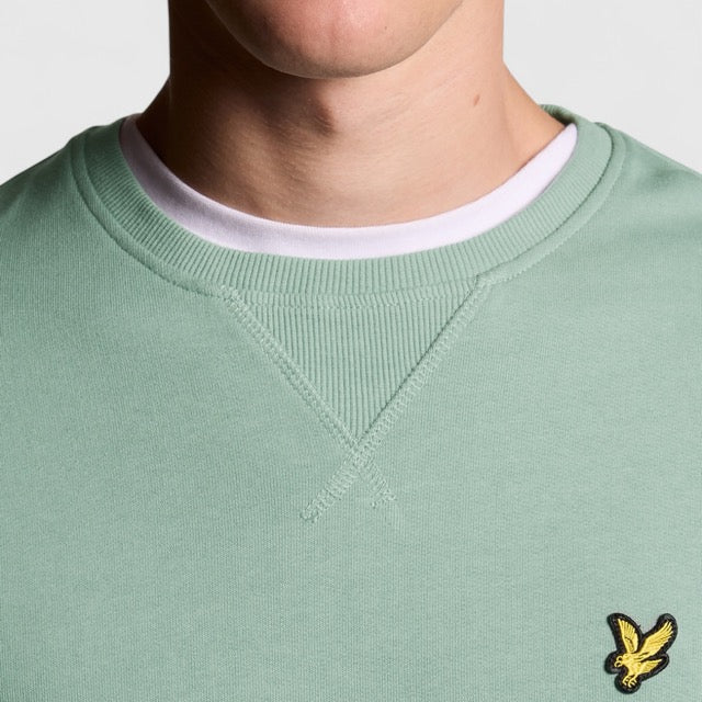 ML424VOG-X882 Lyle & Scott Crew Neck Sweatshirt Cold Mint / Groen