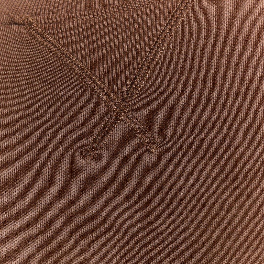 ML424VOG-Y045 Lyle & Scott Crew Neck Sweatshirt Bottle Brown / Bruin