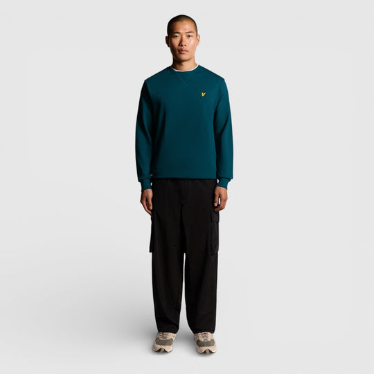 ML424VOG-Y066 Lyle & Scott Crew Neck Sweatshirt Rich Teal / Groen