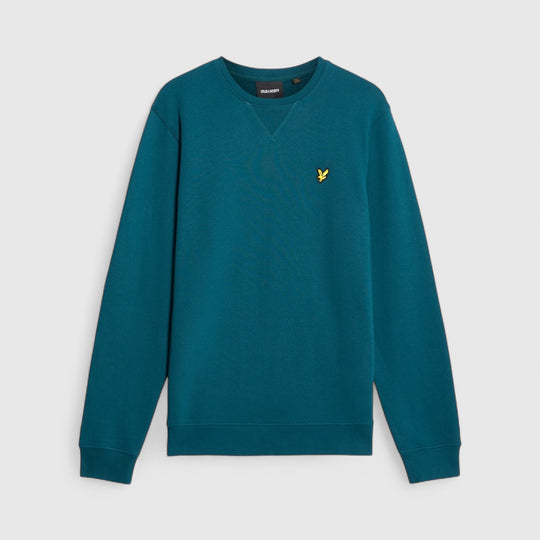 ML424VOG-Y066 Lyle & Scott Crew Neck Sweatshirt Rich Teal / Groen