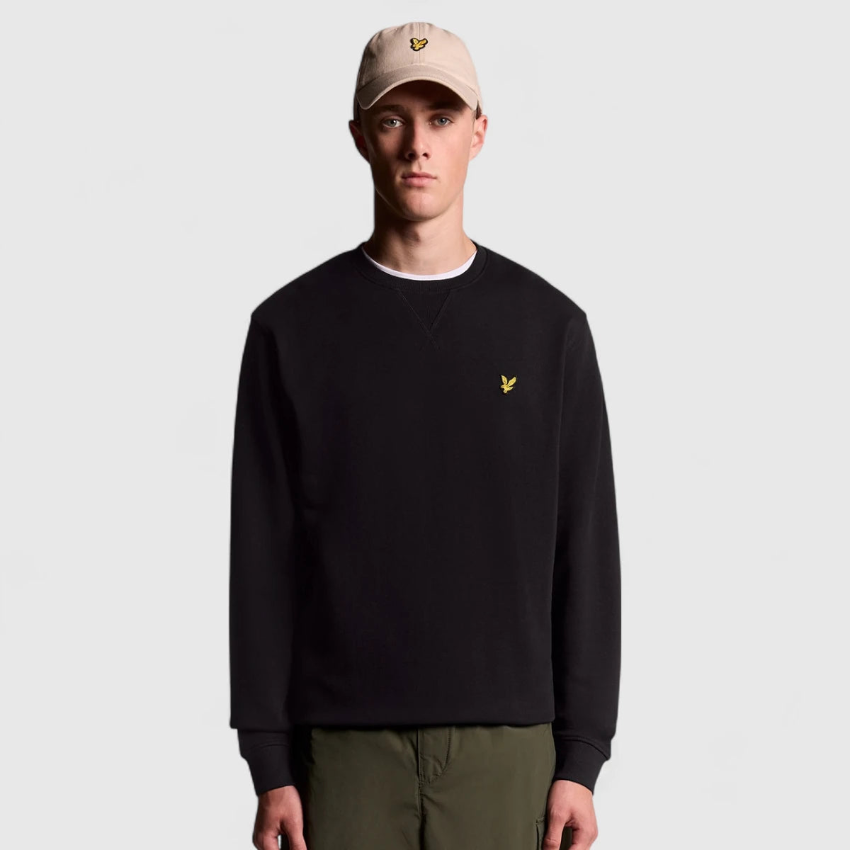 ML424VOG-Z865 Lyle & Scott Crew Neck Sweatshirt Jet Black