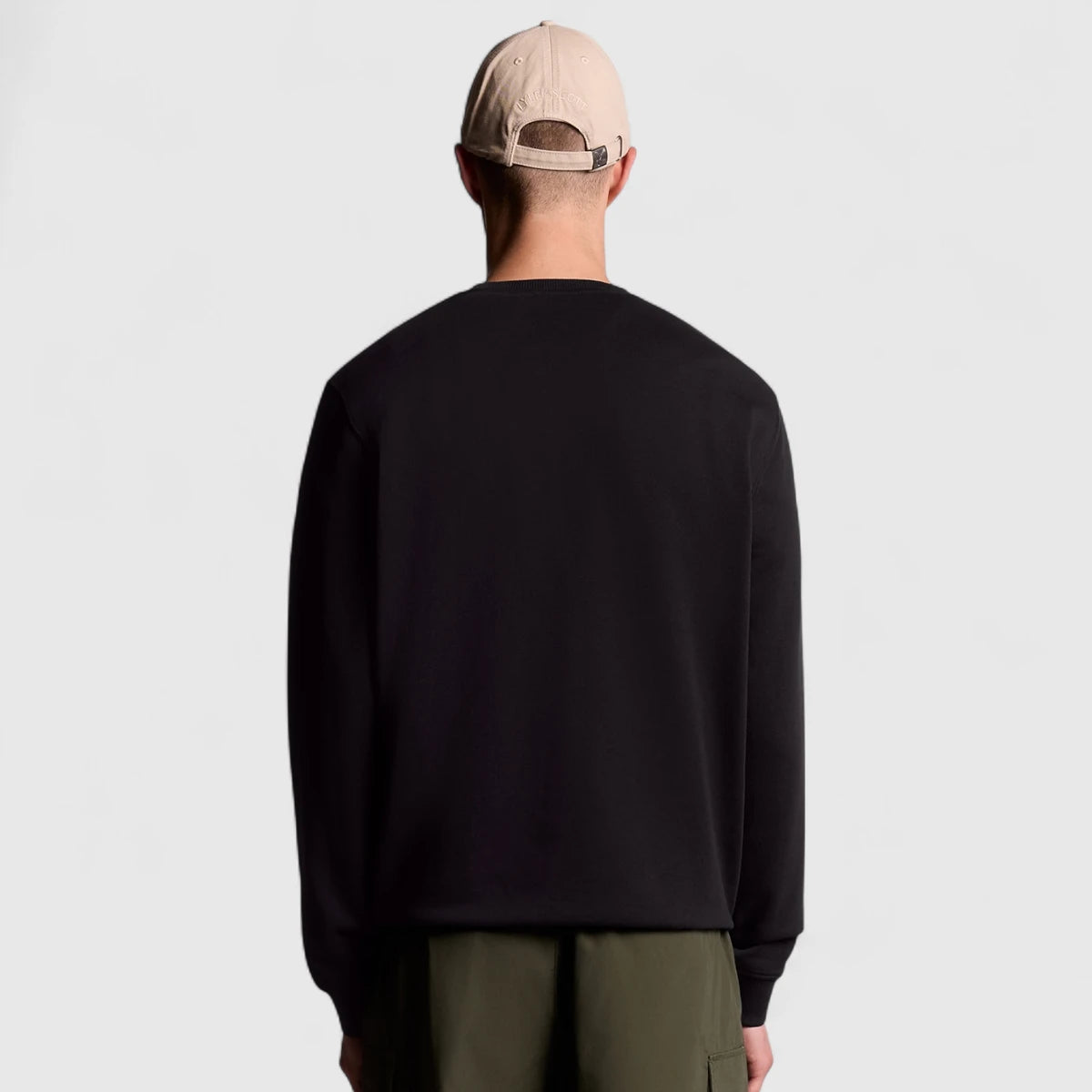 ML424VOG-Z865 Lyle & Scott Crew Neck Sweatshirt Jet Black