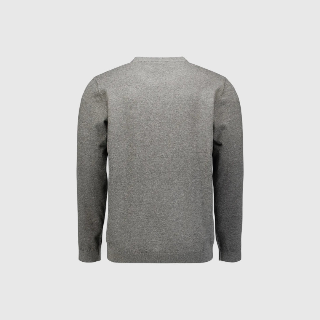 N2180-102 No Excess Knitwear Pullover Crewneck 2 Coloured Melange Grey Melange / Grijs