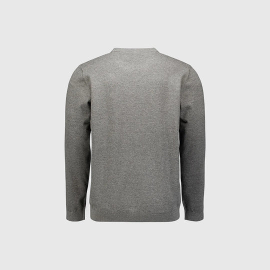 N2180-102 No Excess Knitwear Pullover Crewneck 2 Coloured Melange Grey Melange / Grijs