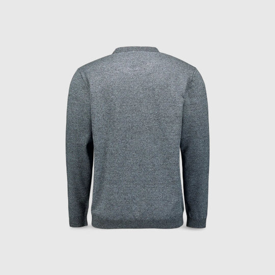 N2180-138 No Excess Knitwear Pullover Crewneck 2 Coloured Melange Busty Blue / Blauw