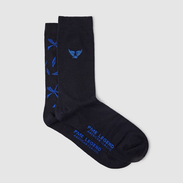 PAC2408920-5281 PME Legend Cotton Blend Socks 2-Pack Salute / Donkerblauw