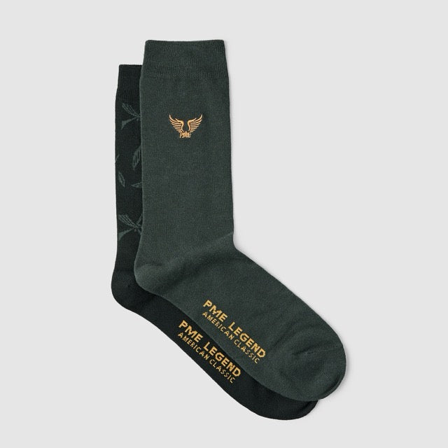 PAC2408920-999 PME Legend Cotton Blend Socks 2-Pack Black / Zwart
