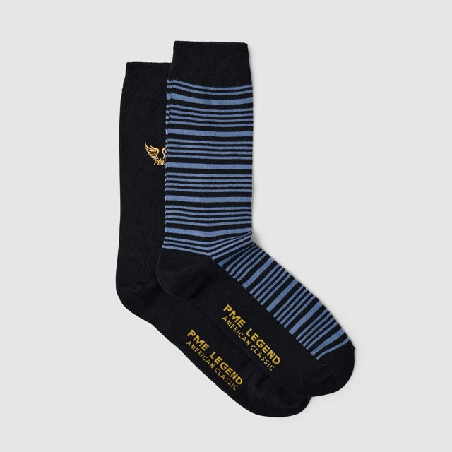 PAC2502920-5281 PME Legend Cotton Blend Socks 2-Pack Salute / Donkerblauw