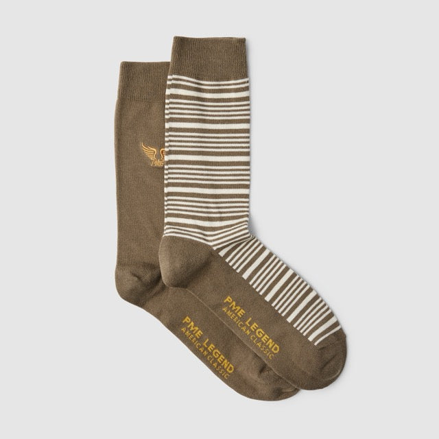 PAC2502920-8035 PME Legend Cotton Blend Socks 2-Pack Beech / Beige